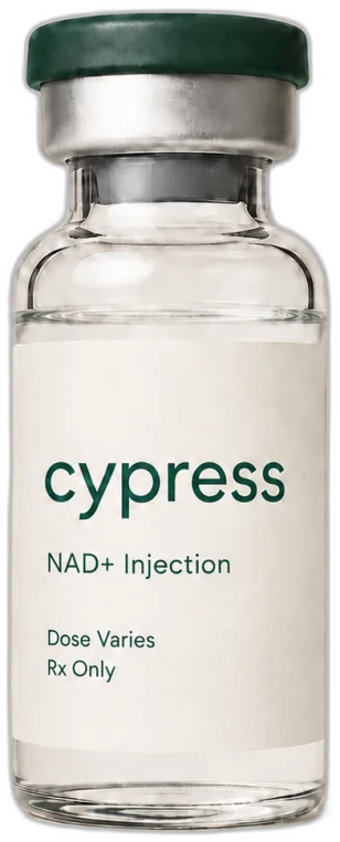 Cypress compounded NAD+ injection vial